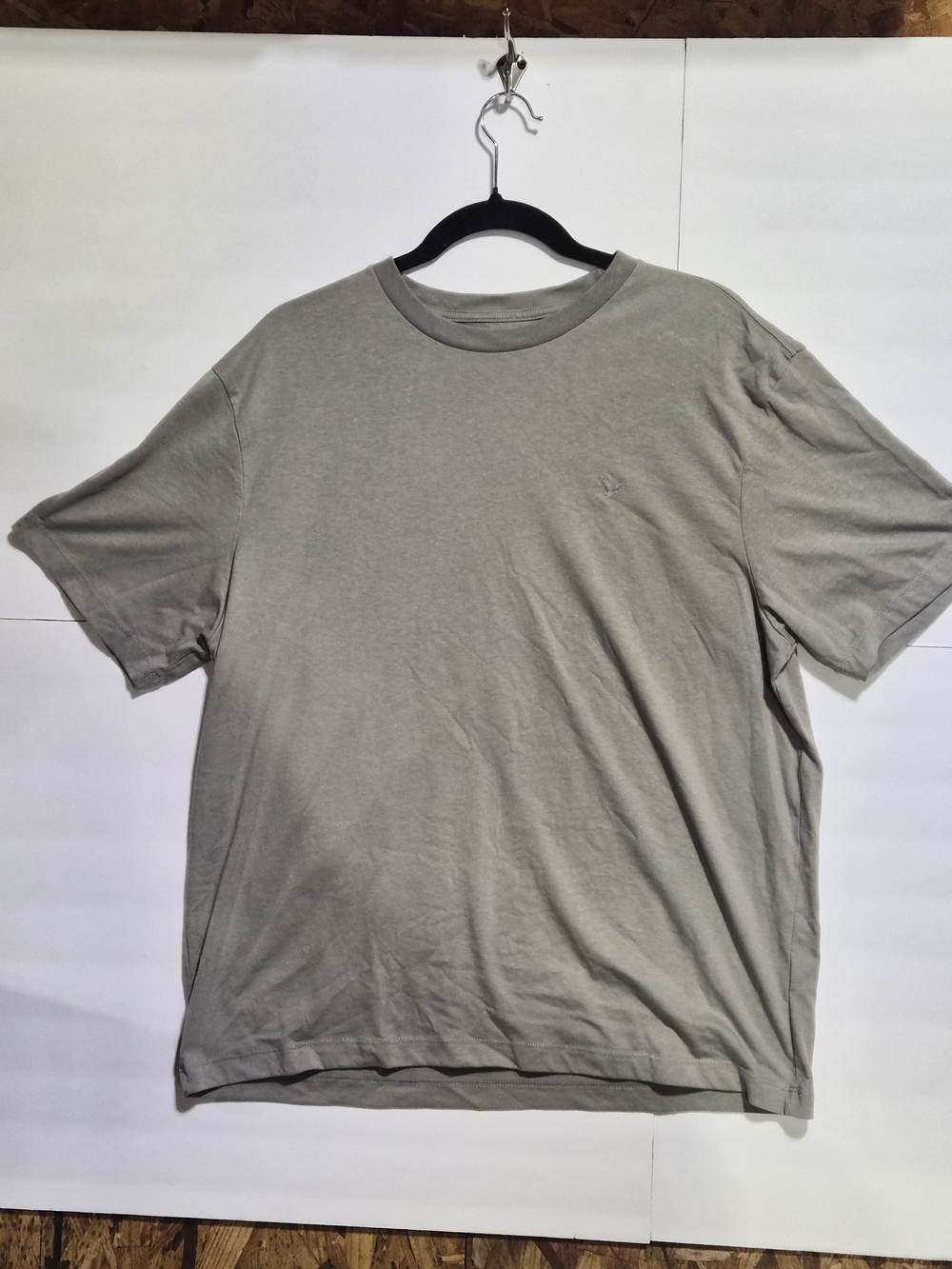 American Eagle Outfitters Men's Short Sleeve Crewneck Tee in Light Gray